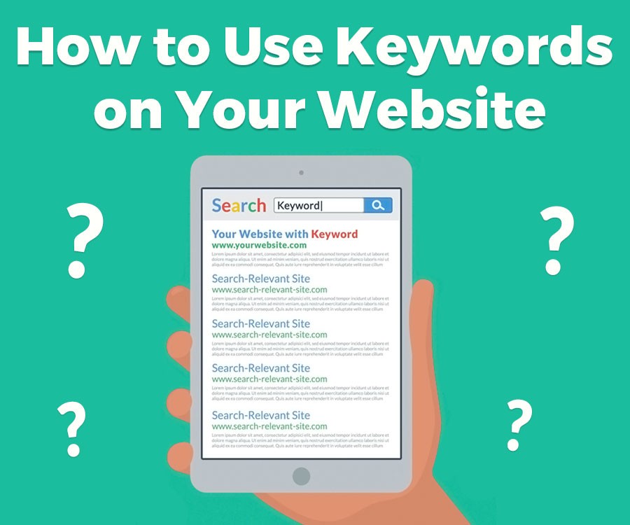 How to use keywords on your website