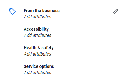 attributes of Google my business